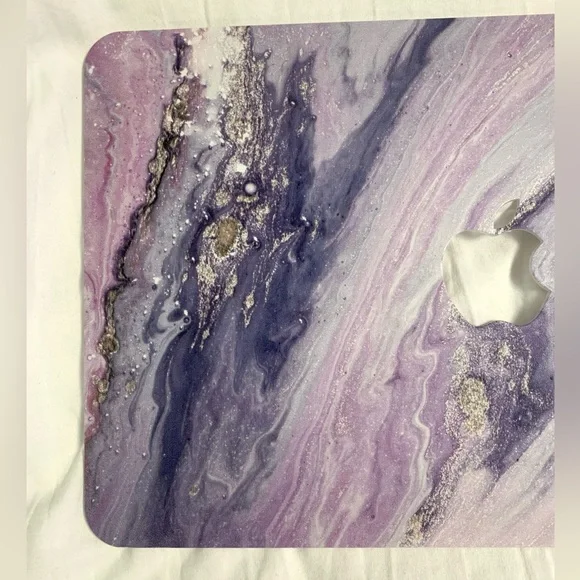 Purple Marble MacBook Pro Case, Snap - Picture 2 of 9